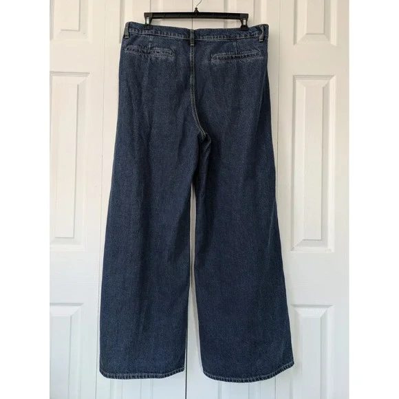 Frame High-Waist Wide Leg Jeans Womens Size 33 Blindspot WashNWT $298